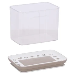 Stefanplast Drink- En Voerbak Hond<Snackbox 1.2L taupe