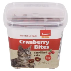 Sanal Kattensnoepjes<Snack kat cranberry bites 75g