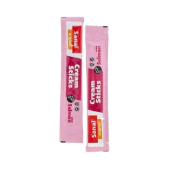 Sanal Kattensnoepjes<Snack kat cream sticks zalm 5St
