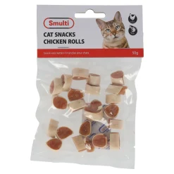 Sanal Kattensnoepjes<Snack kat kip rolls 50G
