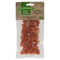 Smulti Kattensnoepjes<Snack kat zalm rings 50G