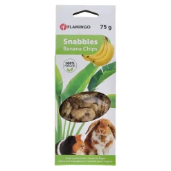 Flamingo Knaagdieren Snacks<Snack knaagdier bananenchips 75 g