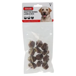 Smulti Hondensnacks<Snack knoopbeen lam met rijst 6st S