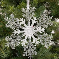 Decoris Kerstdecoratie<Sneeuwvlok glitter 21 cm