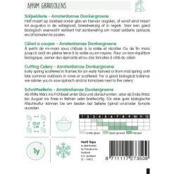 Horti Tops Moestuin<Snijselderij Amsterdamse donkergroene