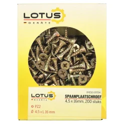 Lotus Bouw<Spaanplaatschroef 4,5 x 16 mm 200st