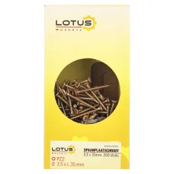 Lotus Bouw<Spaanplaatschroef 3,5 x 35 mm 200st