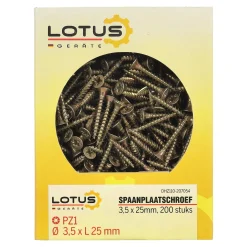 Lotus Bouw<Spaanplaatschroef 3,5 x 25 mm 200st