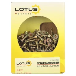 Lotus Bouw<Spaanplaatschroef 4,0 x 16 mm 200st