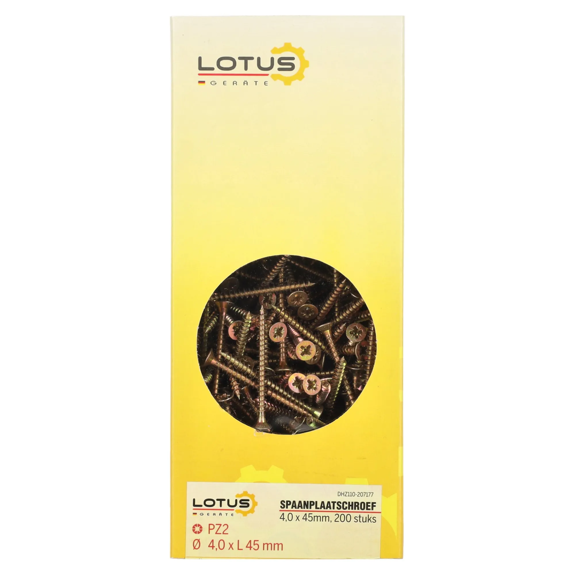 Lotus Bouw<Spaanplaatschroef 4,0 x 45 mm 200st