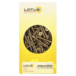 Lotus Bouw<Spaanplaatschroef 4,5 x 40 mm 200st