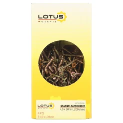 Lotus Bouw<Spaanplaatschroef 4,0 x 30 mm 200st