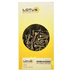 Lotus Bouw<Spaanplaatschroef 5,0 x 25 mm 200st