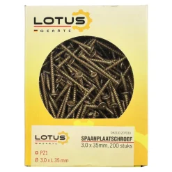 Lotus Bouw<Spaanplaatschroef 3,0 x 35 mm 200st