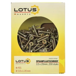 Lotus Bouw<Spaanplaatschroef 3,5 x 20 mm 200st
