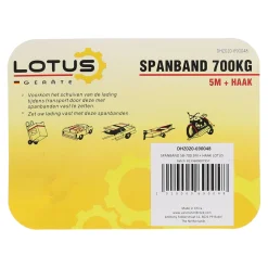 Lotus Transport<Spanband 5 m met ratel en haak