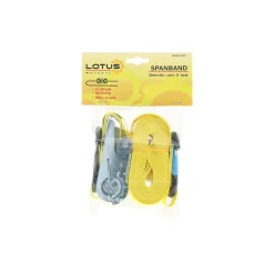 Lotus Transport<Spanband 25 mm 5 m met ratel en S-haak