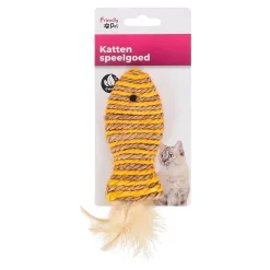 Friendly Pet Kattenspeeltjes<Speelgoed kat vis 14 cm bruin geel