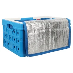 Sunware Opbergen|Koken & Tafelen<Square vouwkrat 32L blauw+koeltas