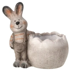 Van Cranenbroek Pasen|Vazen En Potten<Staand konijn met pot 17cm 2 assorti