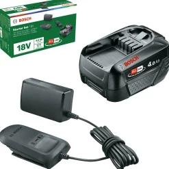 Bosch Tuinmachines<Startset Baretool lader met 18V 4,0Ah accu