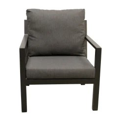 Bois le Duc Tuinstoelen|Loungesets<Stoel Brozzi zwart +kussens