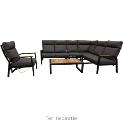 Bois le Duc Tuinstoelen|Loungesets<Stoel Harston zwart
