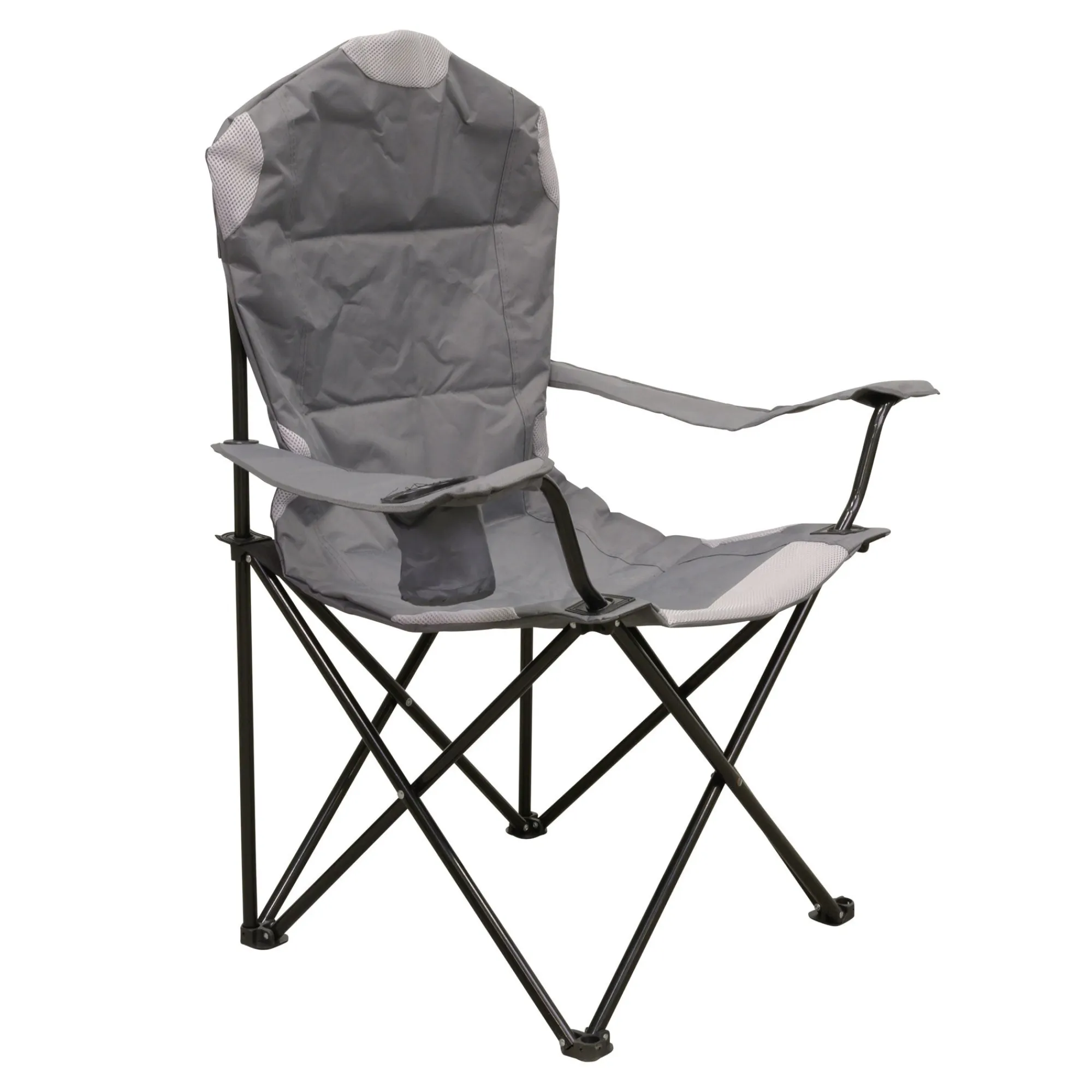 Campingstoel<Stoel opvouwb Cortes grijs