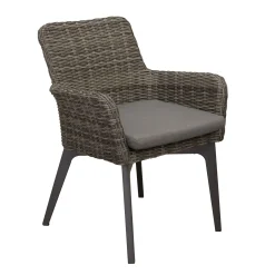 Bois le Duc Tuinstoelen<Stoel Retosi willow grey met kussen