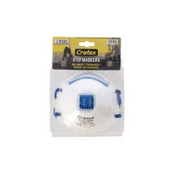 Cratex Pbm<Stofmasker met ventiel FFP2 3 pak