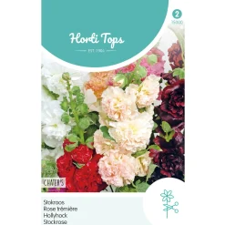 Horti Tops Moestuin<Stokroos Chater dubbelbloemig mix