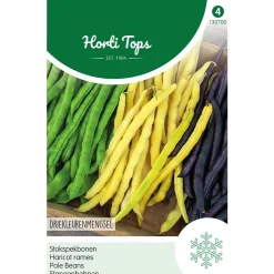 Horti Tops Moestuin<Stokspekbonenmengsel zaad 3 kleuren