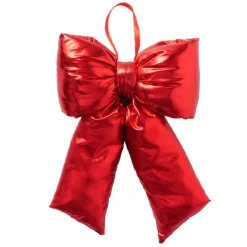 Boltze home Kerstdecoratie<Strik Bowy rood glans 27x30cm