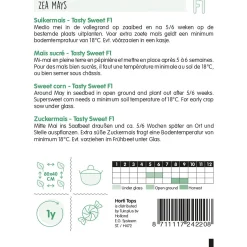 Horti Tops Moestuin<Suikermaïs tasty sweet F1 zaad