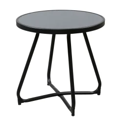 Bois le Duc Tuintafels<Tafel bijzet Talone 52cm zwart