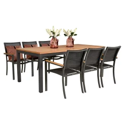 Bois le Duc Tuintafels<Tafelframe Tavola 197x97 cm Antraciet