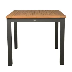 Bois le Duc Tuintafels<Tafelframe Tavola 87x87cm antraciet met