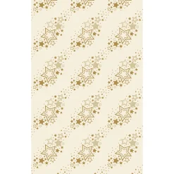 Duni Kerstdecoratie<Tafelkleed cel 138 x 220 cm Holiday Star Cream