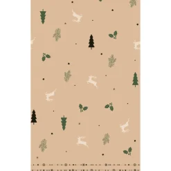 Duni Kerstdecoratie<Tafelkleed cel 138 x 220 cm Natural Yuletid