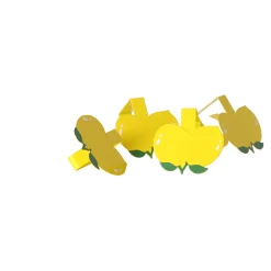 Decoris Koken & Tafelen|Woondecoratie<Tafelkleedklem citrus 4st.