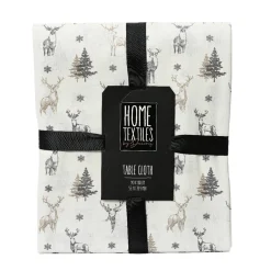 Decoris Kerstdecoratie<Tafelkleed 180 x 140 cm zand