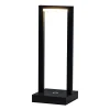 Diamant Binnenverlichting<Tafellamp Fiorana LED oplaadbaar zwart