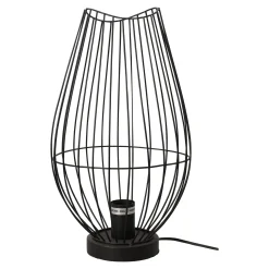 Binnenverlichting<Tafellamp Thimory 43cm E27 zwart