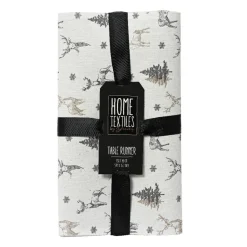 Decoris Kerstdecoratie<Tafelloper 150 x 30 cm zand
