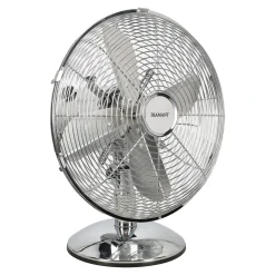 Diamant Verkoeling<Tafelventilator chroom 30cm