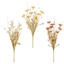 Mica Decorations Kunstplanten En Kunstbloemen<Tak Cosmos creme bruin 56 cm 3 assorti