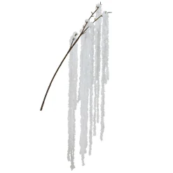 Everlands Kerstdecoratie<Tak spray hang wit 80 cm
