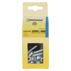Lotus Bouw<Tapbout met moer M6 x 25 mm 13st.