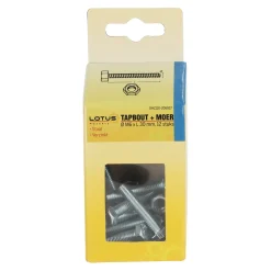 Lotus Bouw<Tapbout met moer M6 x 30 mm 12st.