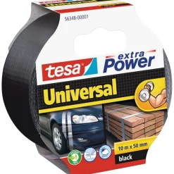 Tesa Bouw<Tape Power uni 50mmx10M zwart